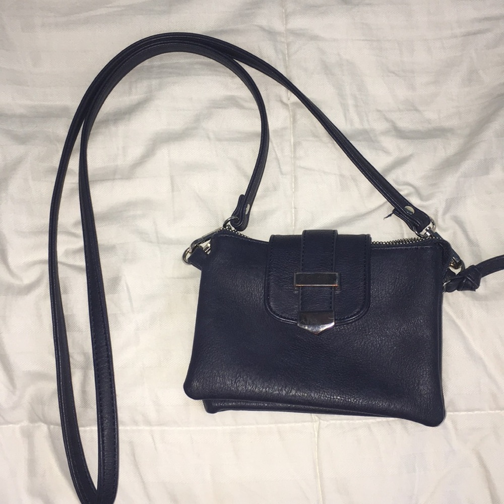 Navy blue cross body bag